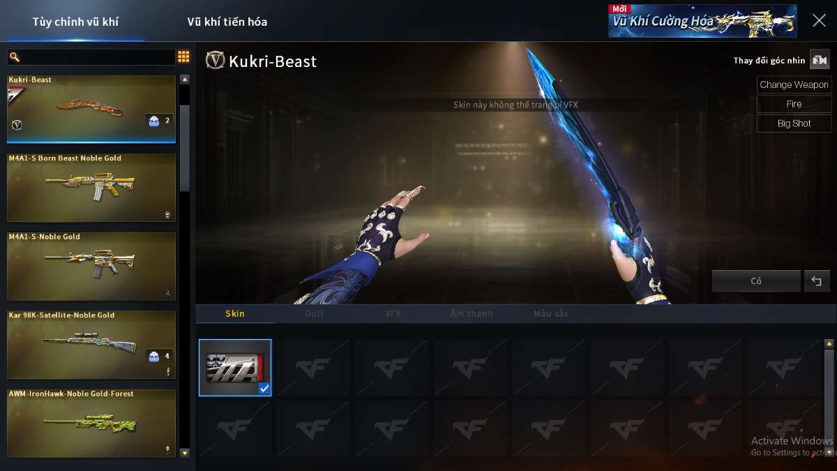 shop acc cf uy tin gia re